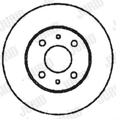 JURID FIAT диск тормозной задний Bravo II, Croma, Multipla, Alfa Romeo 164, Lancia