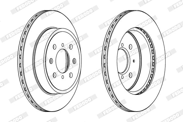 Гальмівний диск, Ferodo DDF1509C