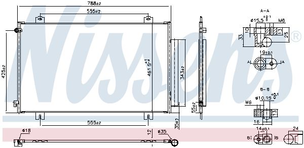 NISSENS 940925 Condenser, air conditioning