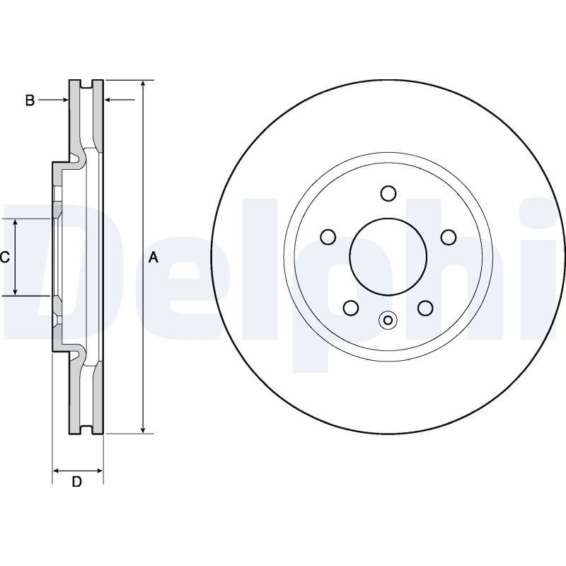 Delphi Brake Disc BG4672C