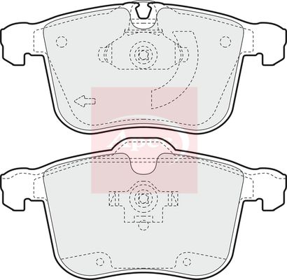 APEC Brake Pad Set, disc brake PAD1358