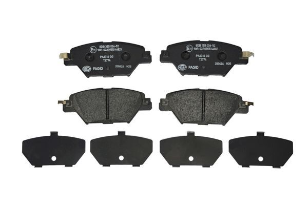 HELLA PAGID 8DB 355 036-521 Brake Pad Set, disc brake