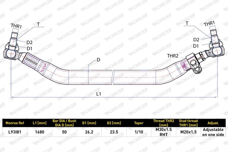 Příčné táhlo řízení L93I81