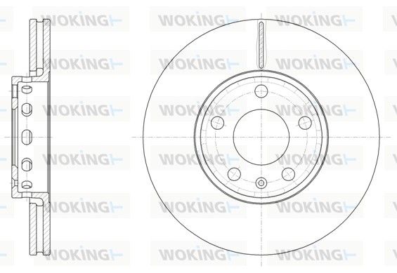 Гальмівний диск на 100, A4, A6, Exeo, Passat B5, Superb