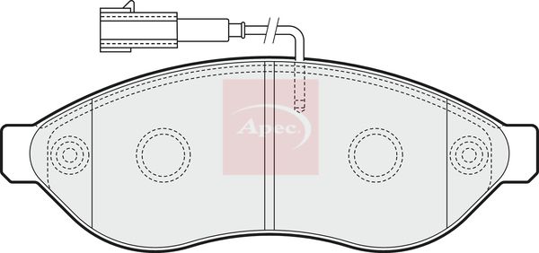 APEC Brake Pad Set, disc brake PAD1567