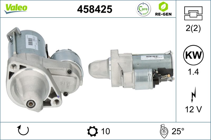 VALEO Startmotor / Starter 458425