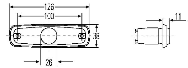 Боковий габаритний ліхтар, Hella 2PS962964-012