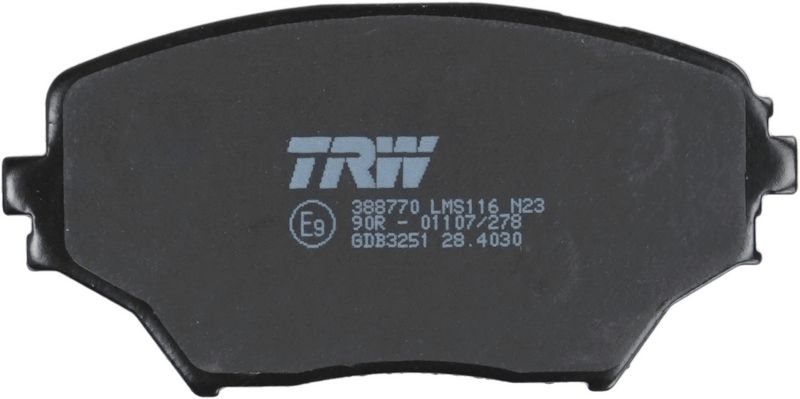 TRW GDB3251 Brake Pad Set, disc brake
