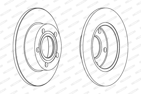 FERODO DDF952C Brake Disc