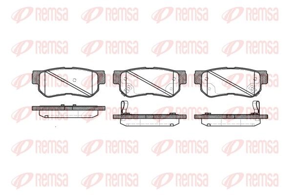 REMSA 0746.32 Комплект гальмівних накладок, дискове гальмо