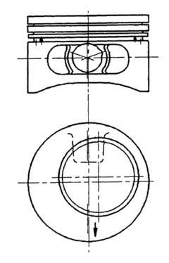 KOLBENSCHMIDT dugattyú 92123600