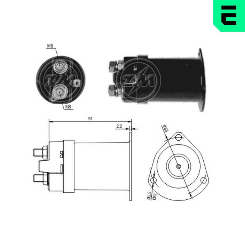 Магнітний перемикач, стартер, Era ZM555