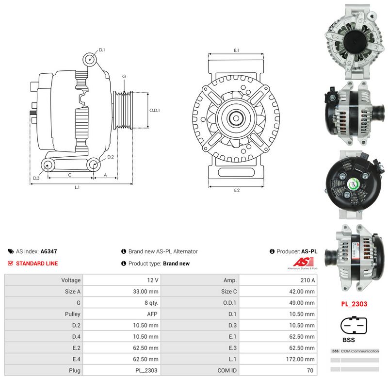 Generaator, AS-PL A6347