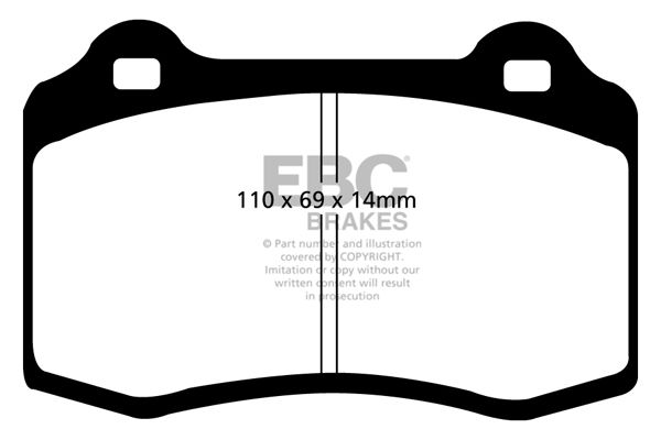 EBC Brakes nagy teljesítményű fékbetétkészlet DP81140RP1