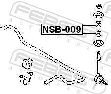 Опора, реактивна тяга, Febest NSB-009