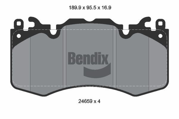 BENDIX Braking fékbetétkészlet, tárcsafék BPD2182