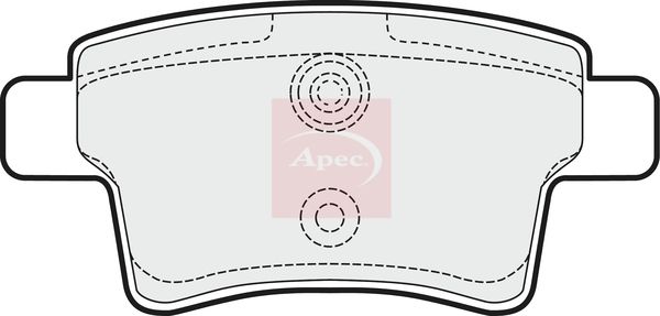 APEC Brake Pad Set, disc brake PAD1526