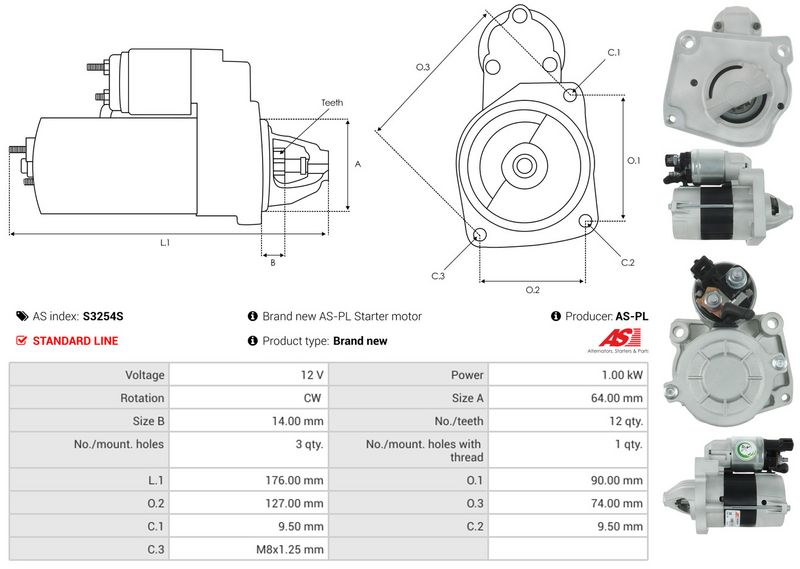 AS-PL S3254S Starter