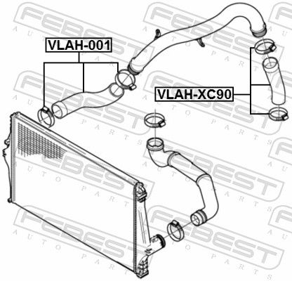 FEBEST VLAH-001 Radiator Hose