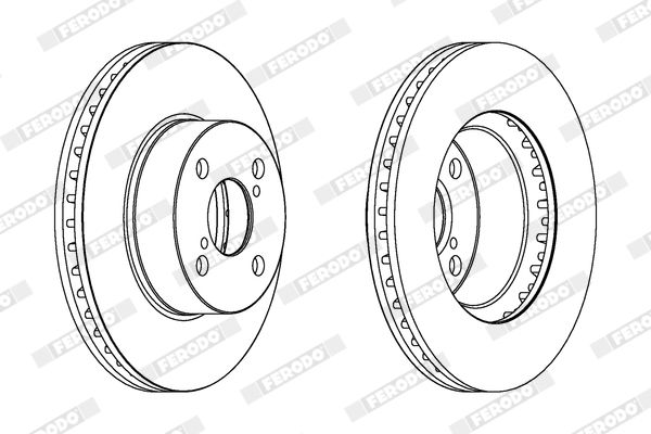 Гальмівний диск, Ferodo DDF1294C