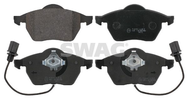 комплект спирачно феродо, дискови спирачки SWAG