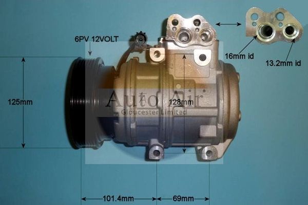 Auto Air Gloucester 14-9726P Compressor, air conditioning