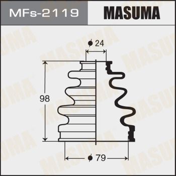 Комплект пилозахисний, приводний вал, Masuma MFS2119