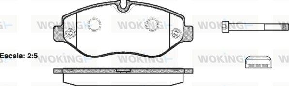 Колодки тормозные. перед. (пр-во Remsa) Mercedes-Benz M-class (w166) 3.0 11-,Mercedes-Benz Sprinter 35-t 1.8 06- (P