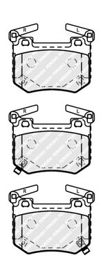 FERODO FDB5150 Brake Pad Set, disc brake