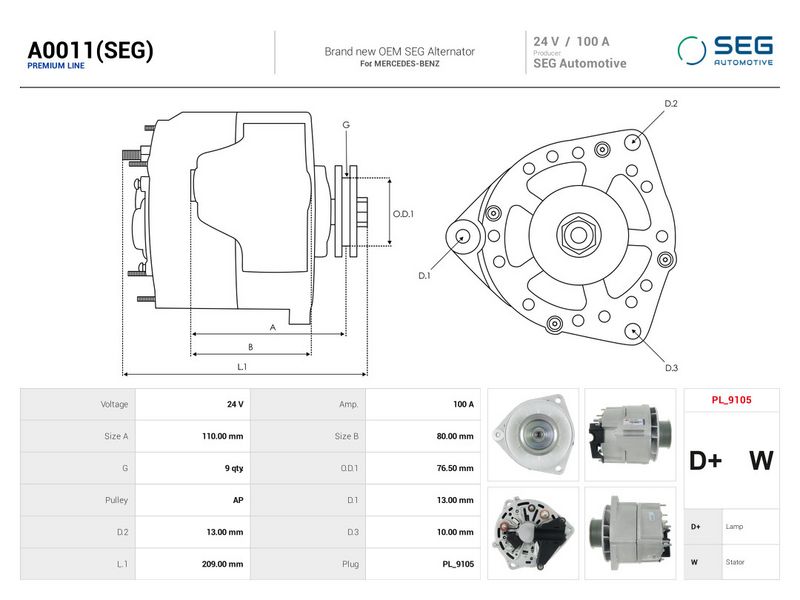 OEM код товара: A0091549902