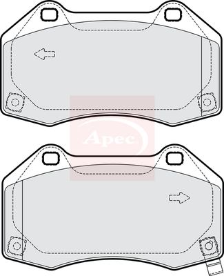 APEC Brake Pad Set, disc brake PAD2200