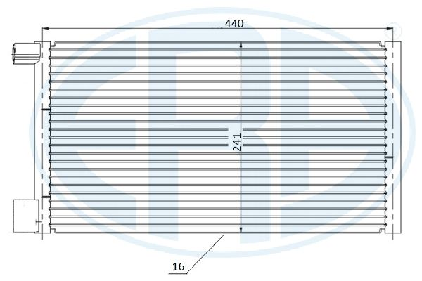 WILMINK GROUP kondenzátor, klíma WG2016832