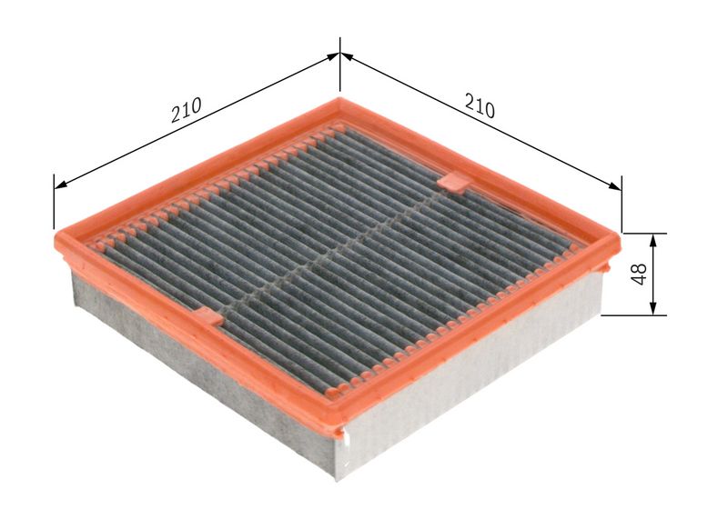 Filter, salongiõhk, BOSCH 1 987 431 451