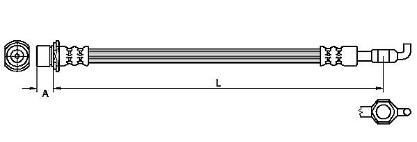 METZGER AUTOTEILE 4110971 - Brake Hose