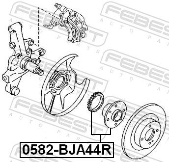 Маточина колеса, Febest 0582-BJA44R