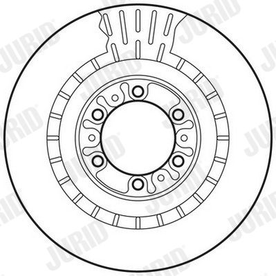 Гальмівний диск, Jurid 562798JC