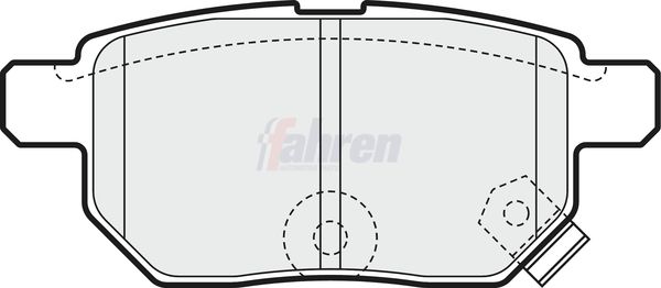 Fahren Brake Pad Set, disc brake FBP3665
