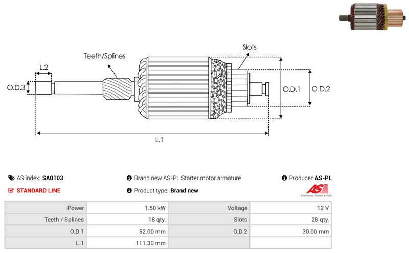 Ankur, starter, AS-PL SA0103