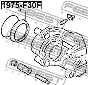 Ремонтний комплект, гальмівний супорт, Febest 1975-F30F