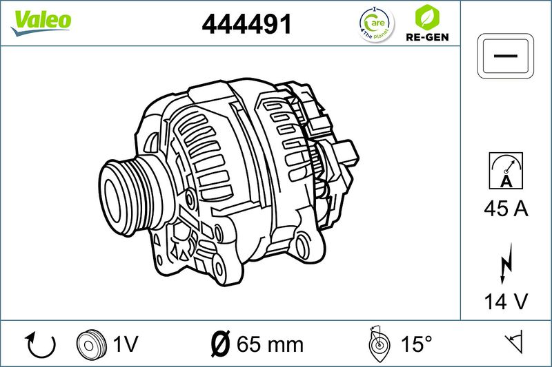 VALEO Dynamo / Alternator 444491