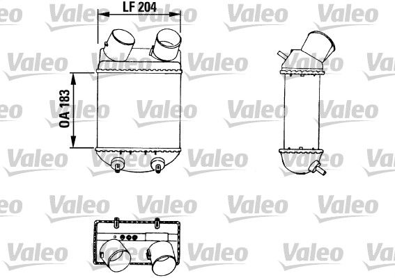 VALEO Intercooler, inlaatluchtkoeler 816755