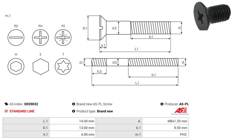 AS-PL SRS9032 Repair Set, alternator