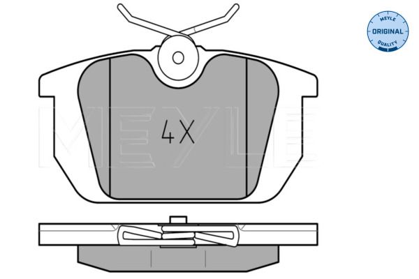 MEYLE 025 211 0314 Brake Pad Set, disc brake
