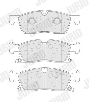 JURID 573459J Brake Pad Set, disc brake