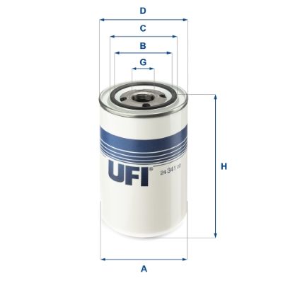 Фільтр палива, Ufi 24.341.00