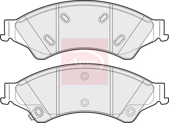 APEC Brake Pad Set, disc brake PAD2038