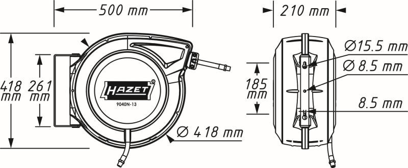 HAZET 9040N-13 Hose Reel