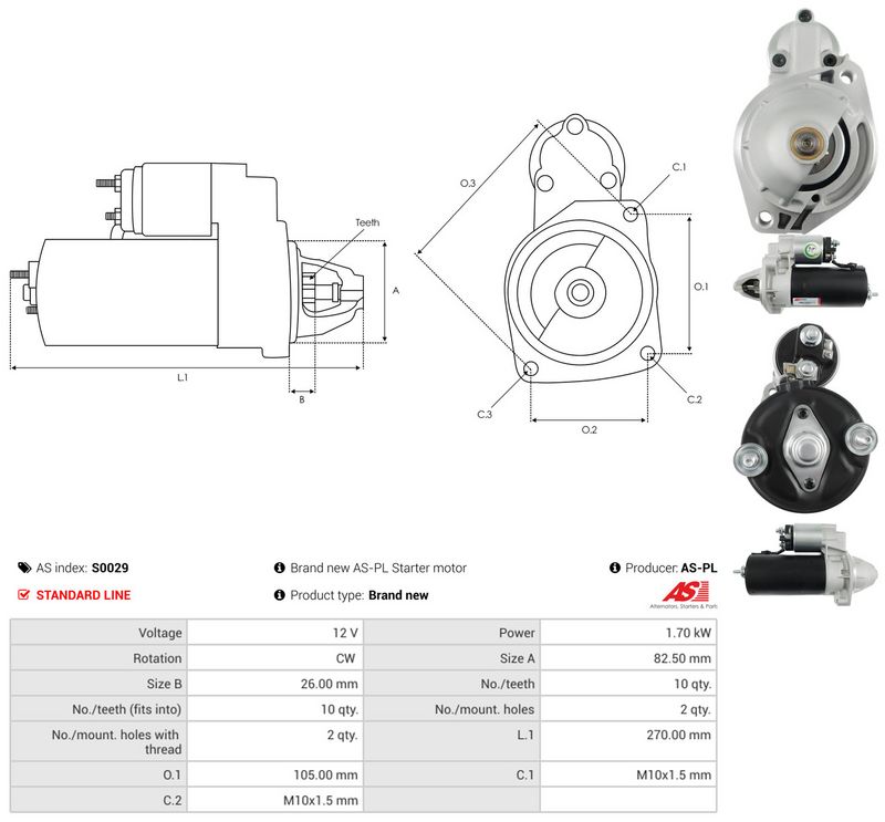 Starter, AS-PL S0029