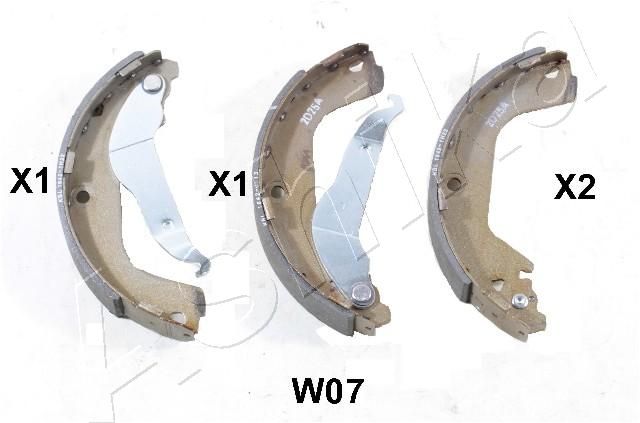 Комплект гальмівних колодок, Ashika 55-0W-W07