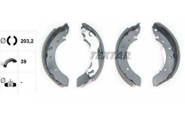 TEXTAR 91052300 Brake Shoe Set